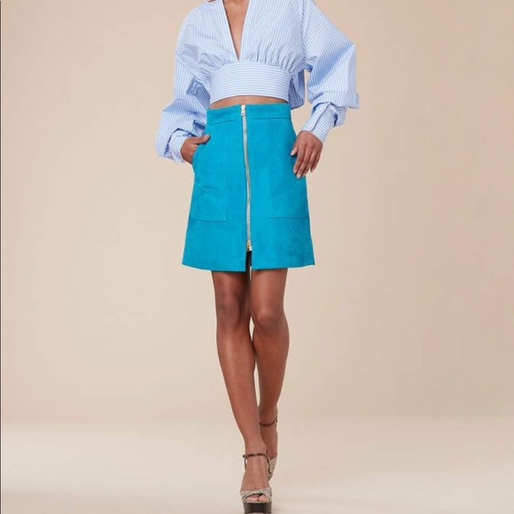 Diane Von Furstenberg patch pocket mini skirt S - Picture 5 of 6